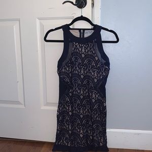 Xenia Navy Dress